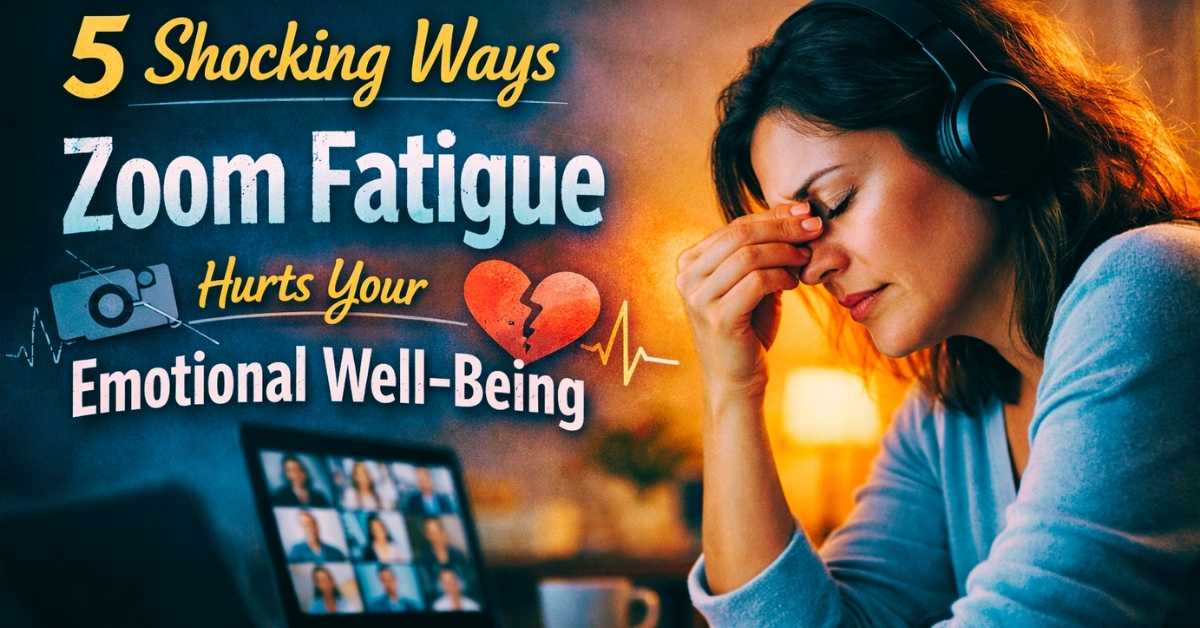 Zoom Fatigue Hurts Your Emotional Well-Being