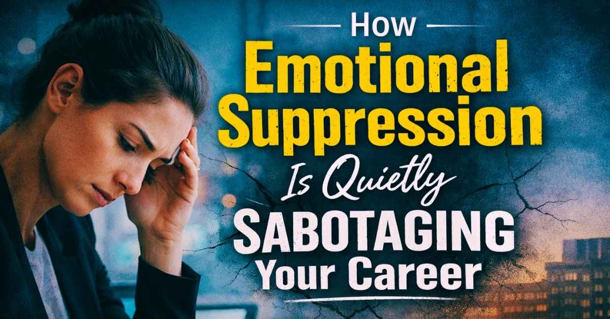 How Emotional Suppression Is Quietly Sabotaging Your Career