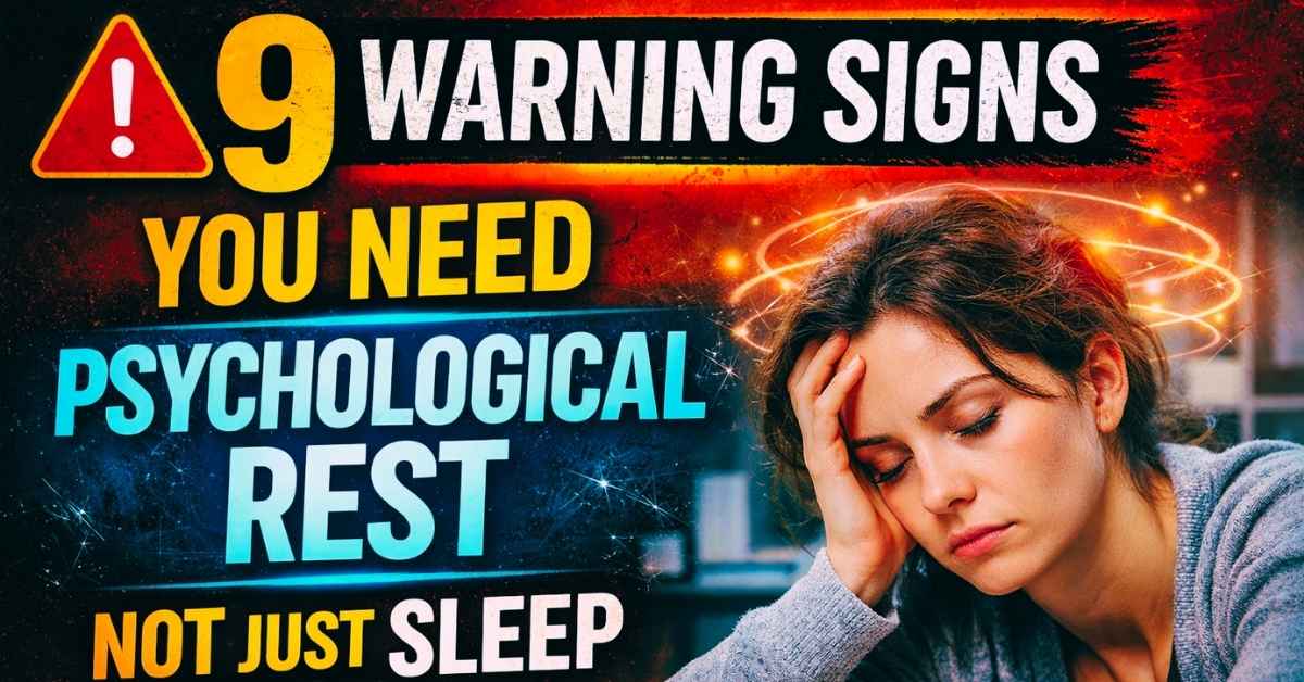 9 Signs You Need Psychological Rest — Not Just Sleep